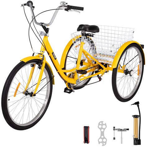 basket for 3 wheel bike|vevor 3 wheel bicycle.